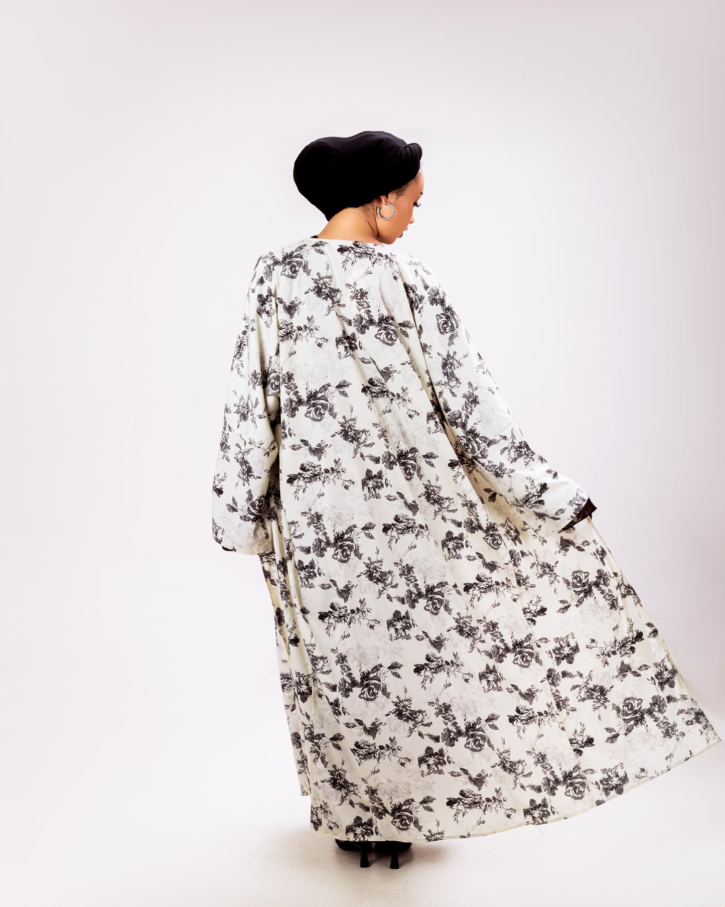 Kimono White Abaya Linne | Kimono White Abaya | Anisamodest