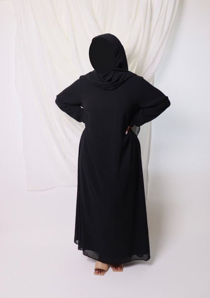 LEYLAH Black Abaya Set