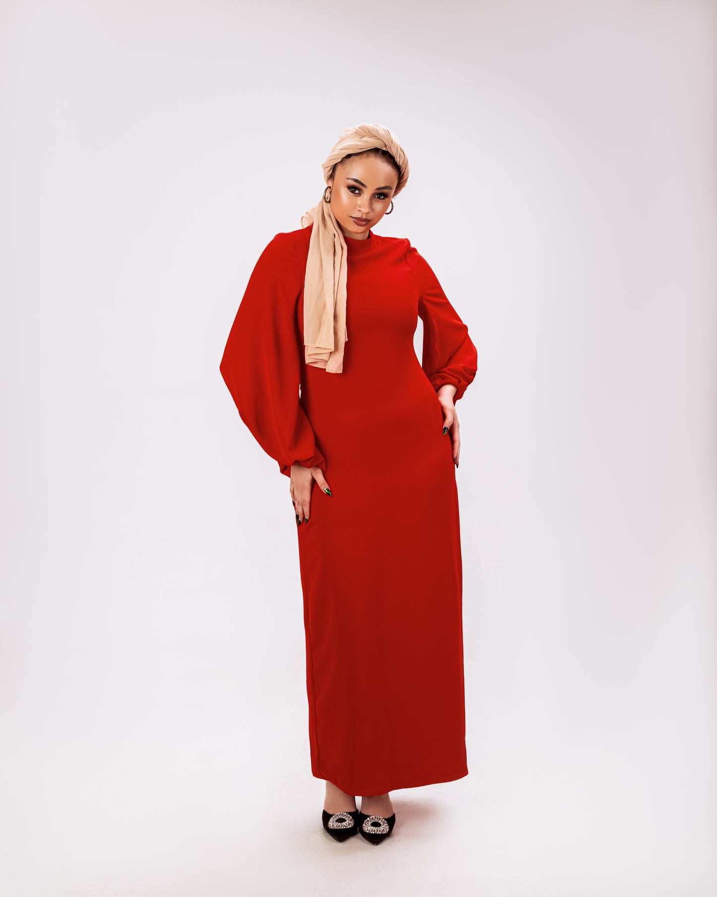 Red Maxi Dress AMAYA