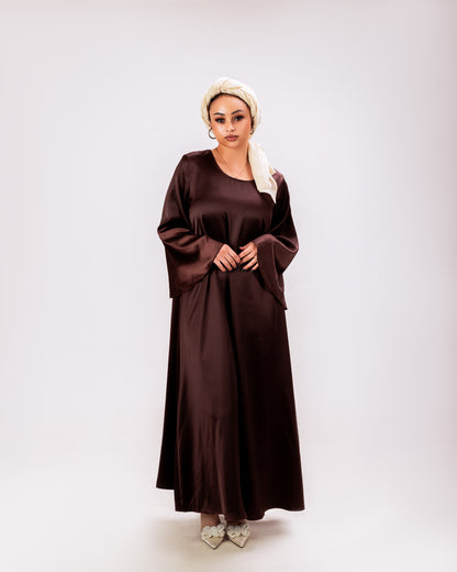 Dark Brow Abaya AMINA | Abaya AMINA | Anisamodest